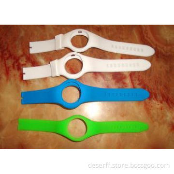Multi color watch band parts, silicone rubber wrist watch s